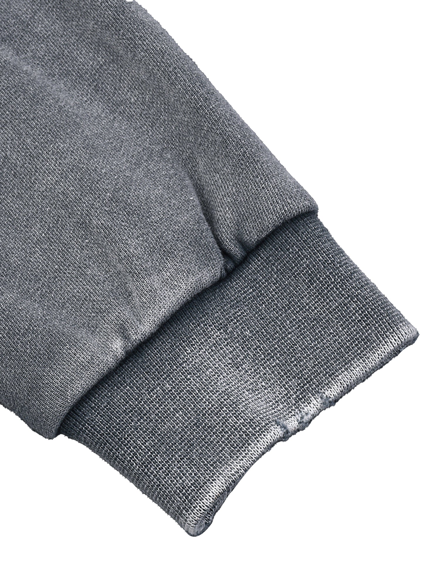 WOMEN - Snow Washed Raw Edge Cropped Sweatshirt