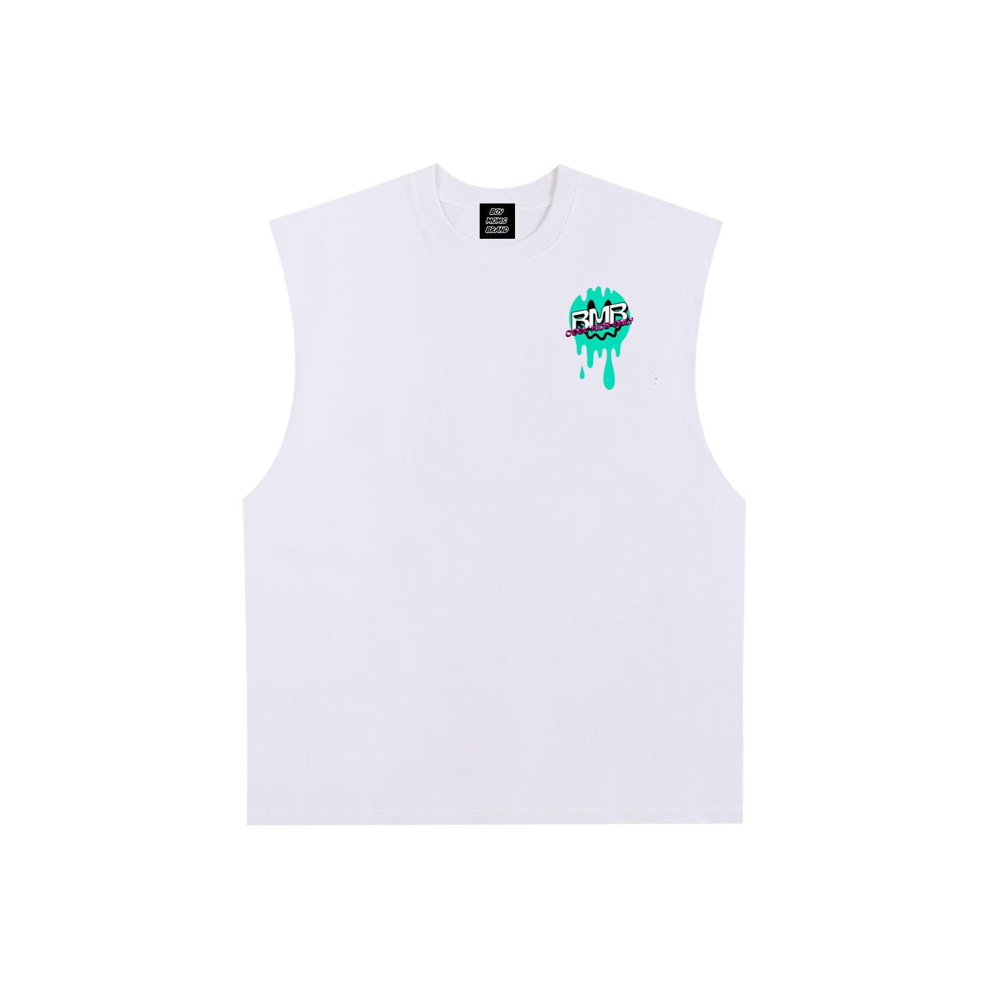 Raw Edge Cotton Tank Top