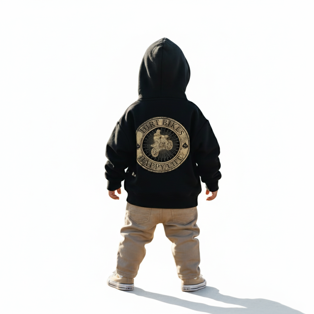 TODDLER BOY CLOTHING - MATCHING OUTFIT dirt bikes hoodie