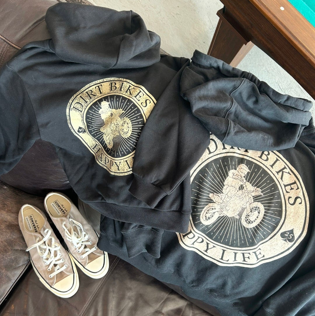 TODDLER BOY CLOTHING - MATCHING OUTFIT dirt bikes hoodie