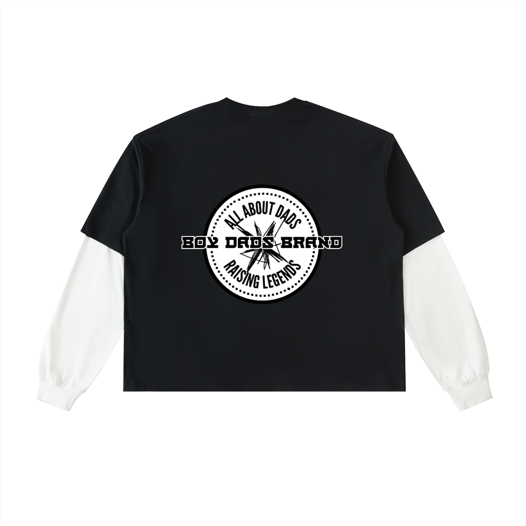 MEN - Layered contrasr long sleeve - BOY MOMS BRAND