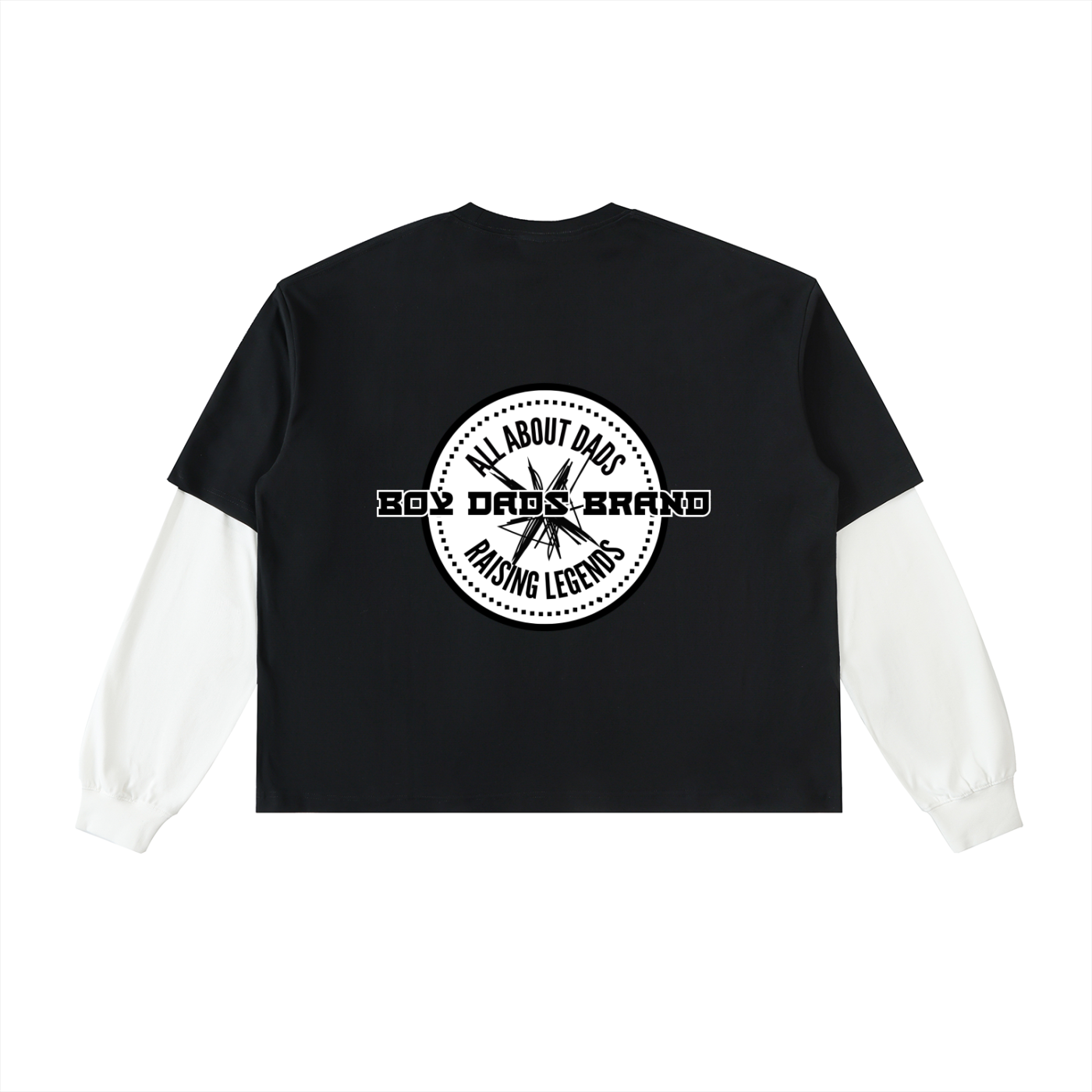 MEN - Layered contrasr long sleeve - BOY MOMS BRAND