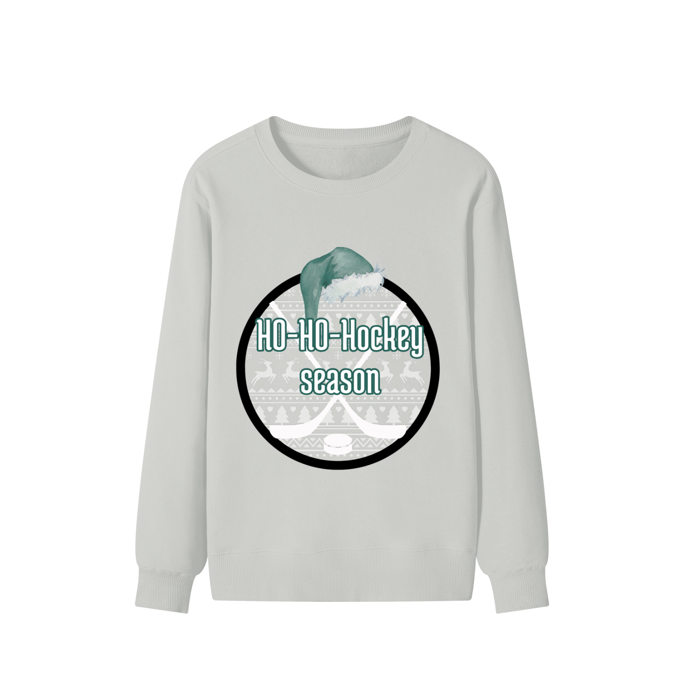 UNISEX - crewneck : HO-HO-HOCKEY