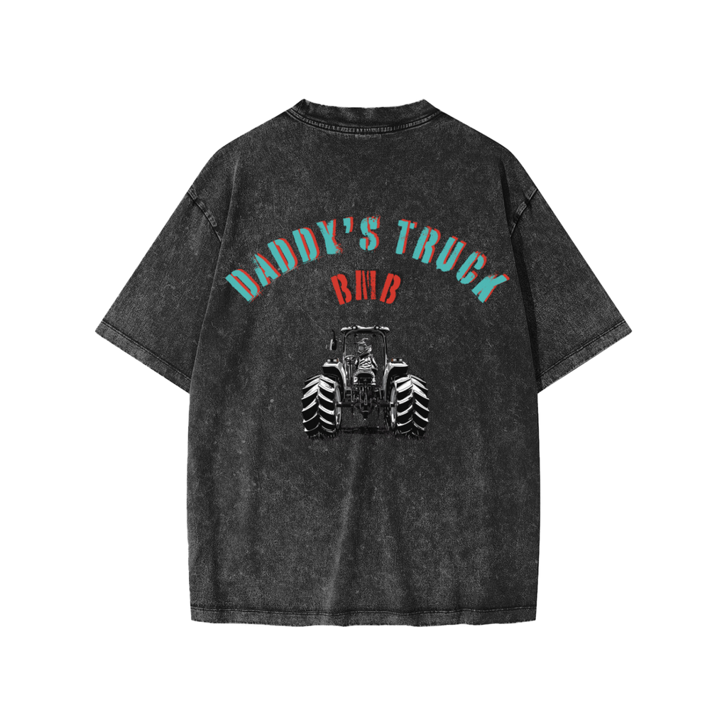 Snow Washed Kids' T-Shirt : DADDY'S TRUCK