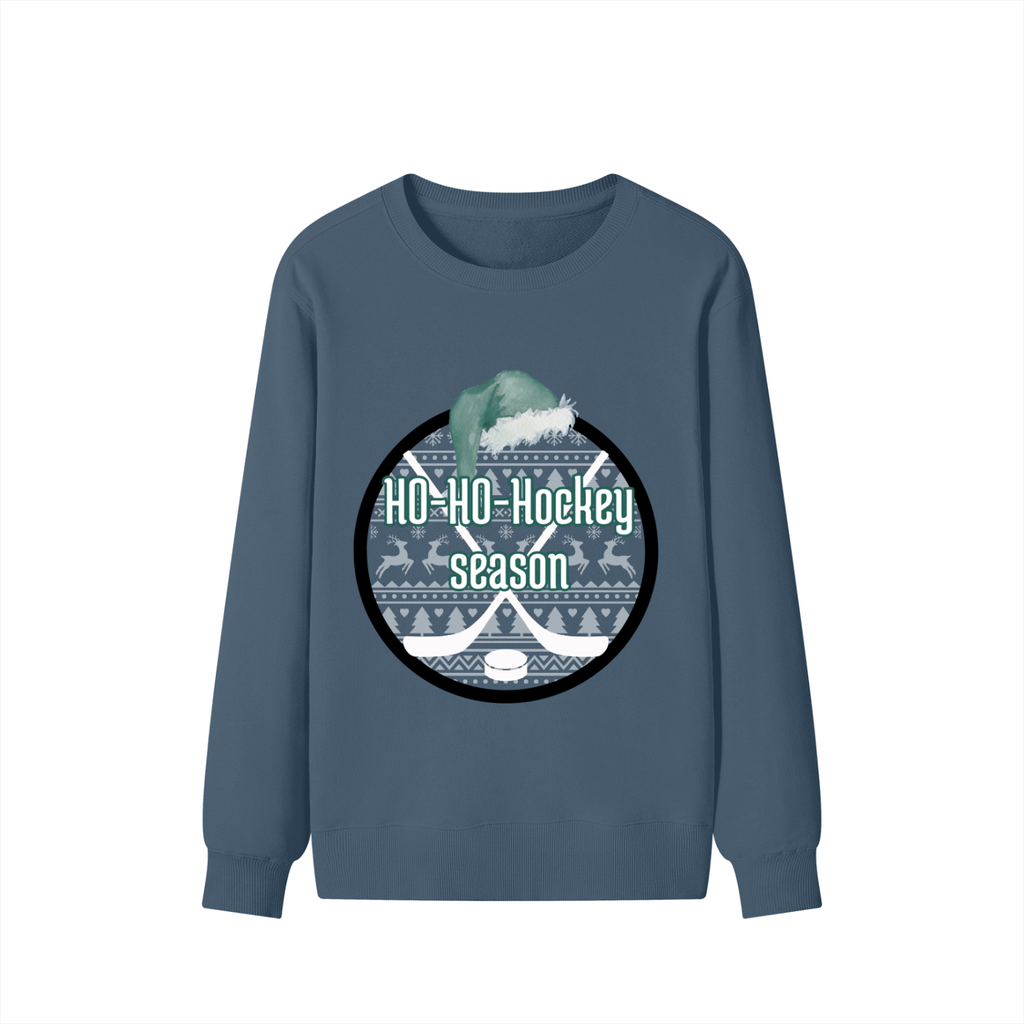 UNISEX - crewneck : HO-HO-HOCKEY