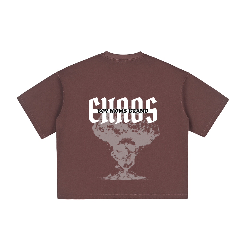WOMEN- Vintage Washed Boxy T-Shirt : CHAOS