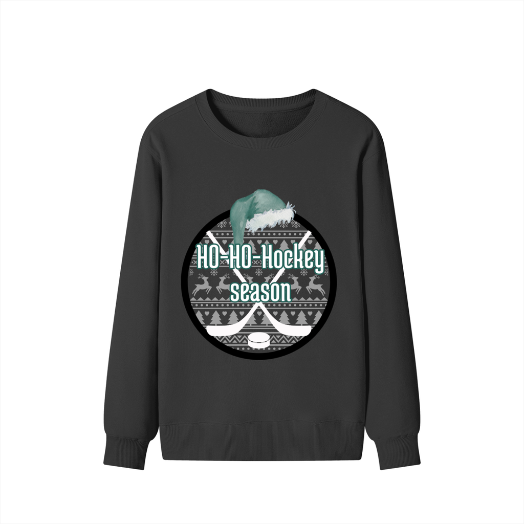 UNISEX - crewneck : HO-HO-HOCKEY