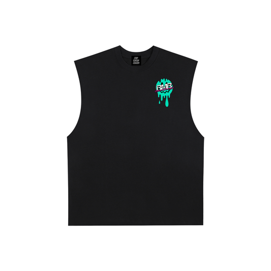 Raw Edge Cotton Tank Top