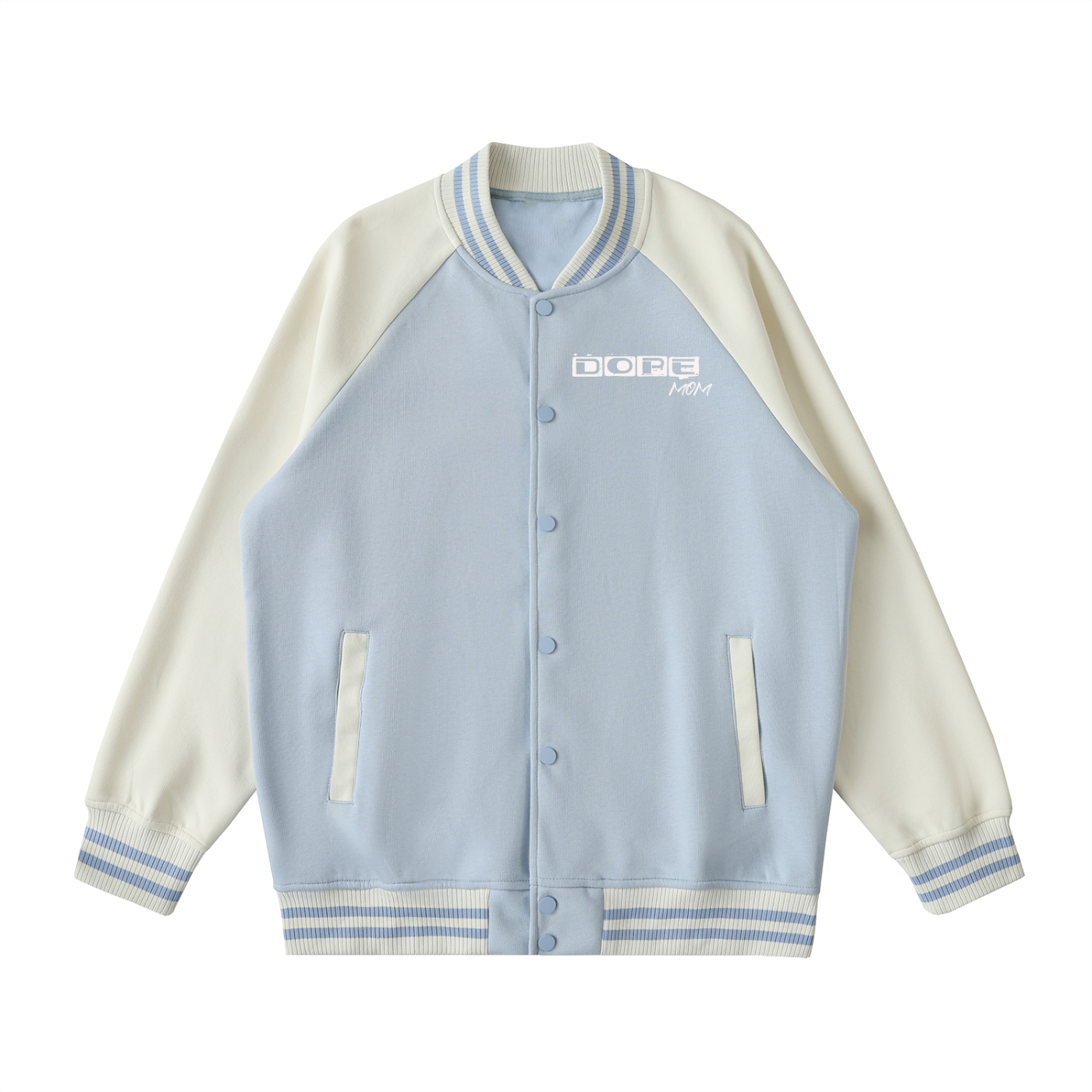 WOMEN - Two Tone Raglan Sleeve Varsity Jacket