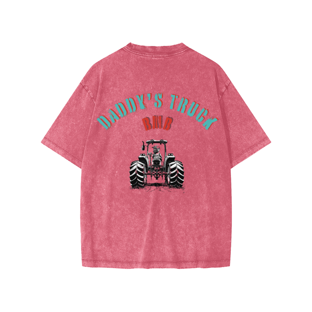 Snow Washed Kids' T-Shirt : DADDY'S TRUCK