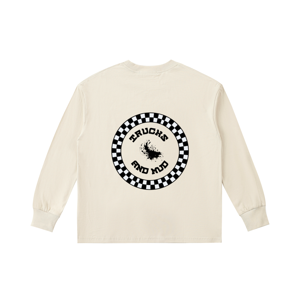 Kids' Quick-Dry Cotton Longsleeve : TRUCKS & MUD