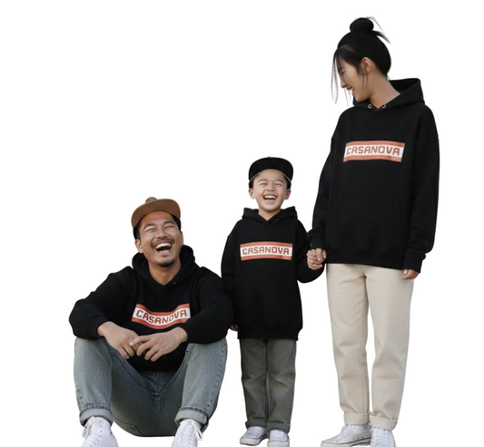 Ensemble familial hoodie CASANOVA noir