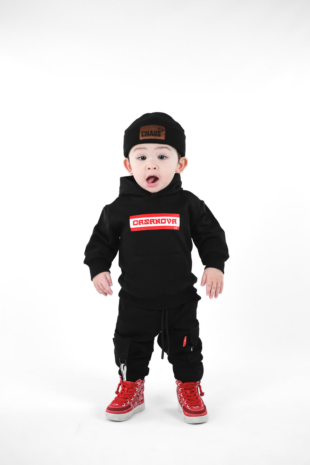 VÊTEMENTS POUR PETIT GARÇON - ENSEMBLE ASSORTI AVEC SWEAT À CAPUCHE