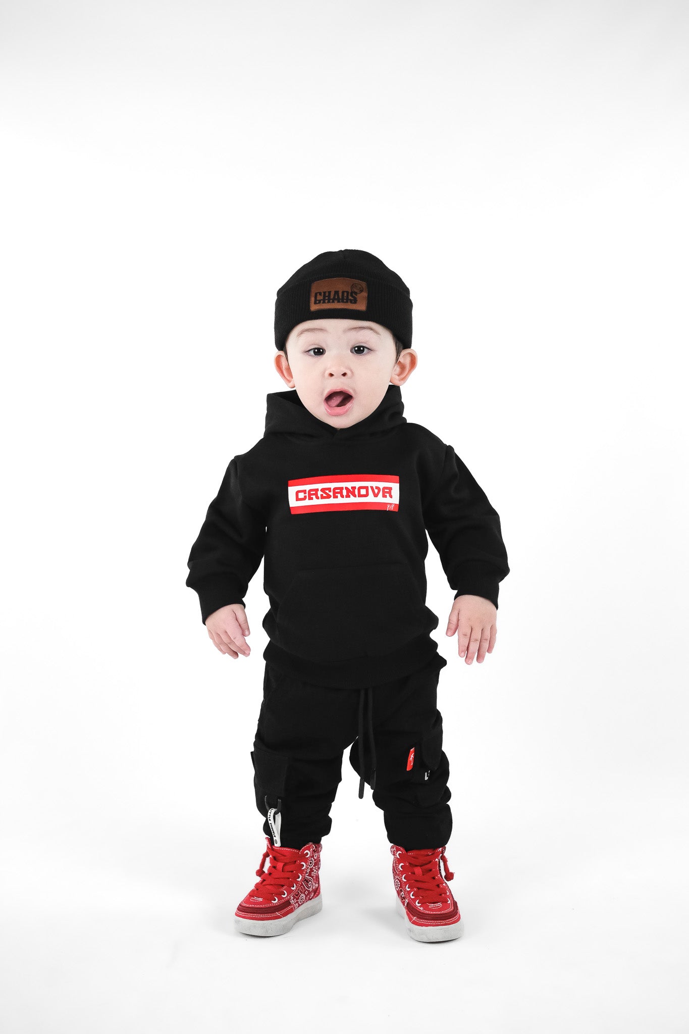 VÊTEMENTS POUR PETIT GARÇON - ENSEMBLE ASSORTI AVEC SWEAT À CAPUCHE