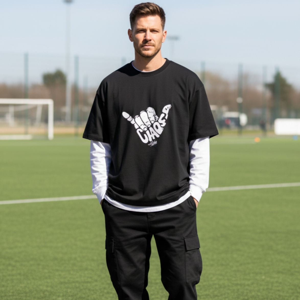 MEN - Layered contrasr long sleeve - BOY MOMS BRAND