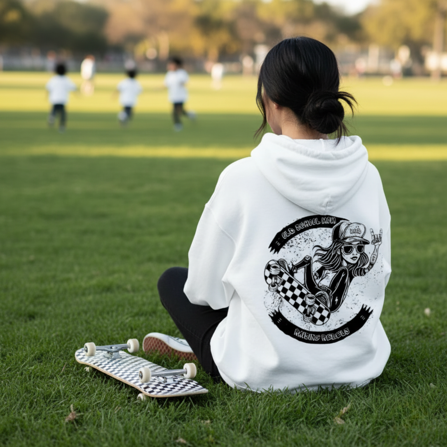 WOMEN - cotton hoodie : DOPE MOM