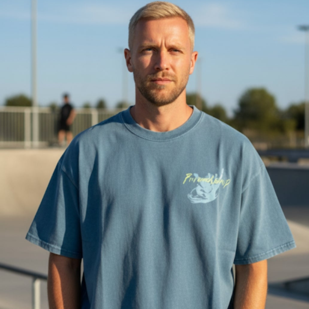 MAN - Snow Washed Oversized : SHAKA