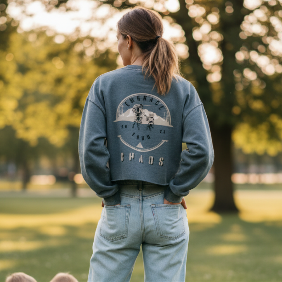 WOMEN - Snow Washed crop top : CHAOS