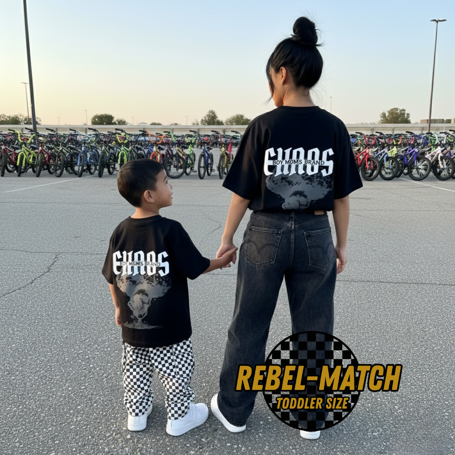 T-SHIRT ASSORTI MÈRE ET FILS - CHAOS SIGNATURE