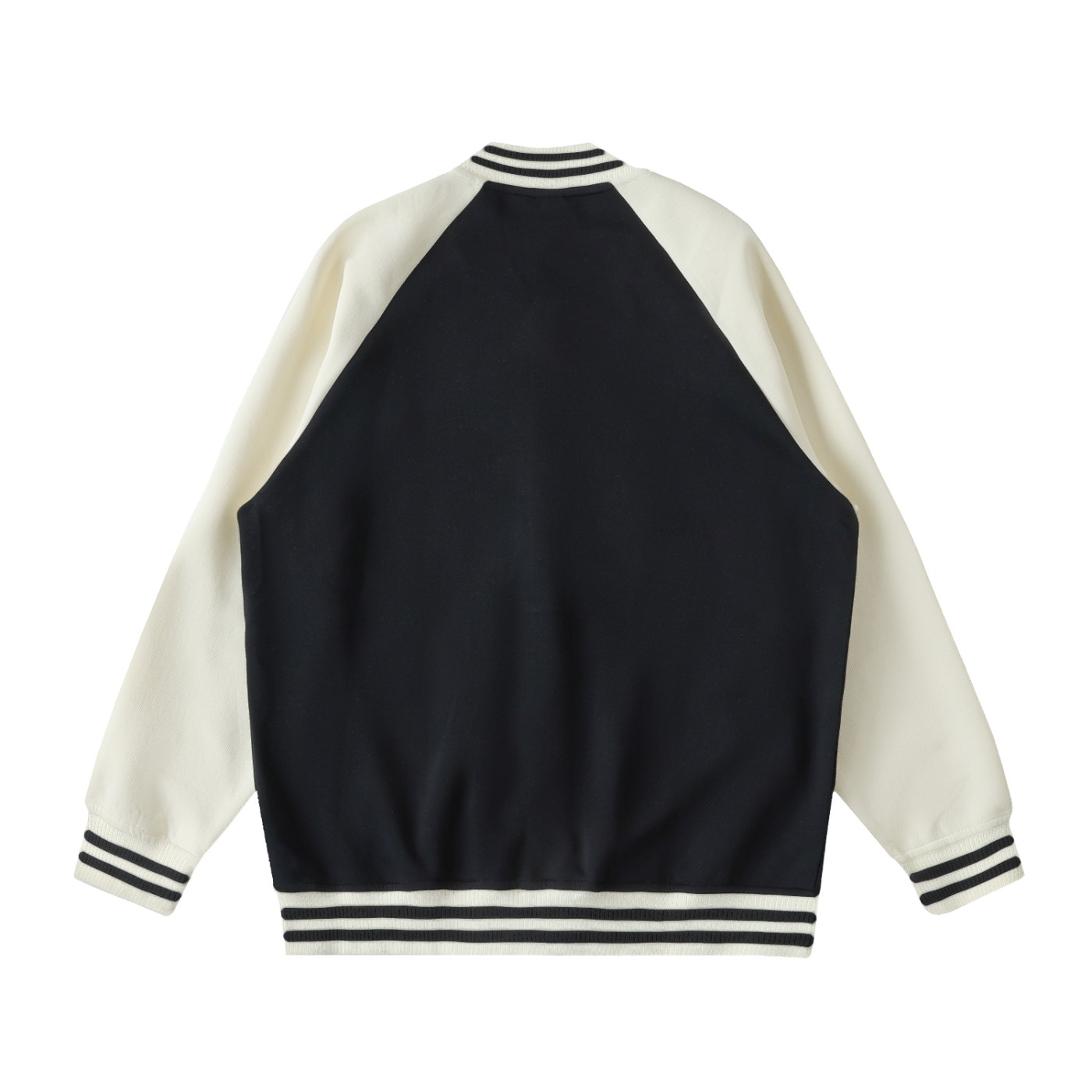 WOMEN - Two Tone Raglan Sleeve Varsity Jacket