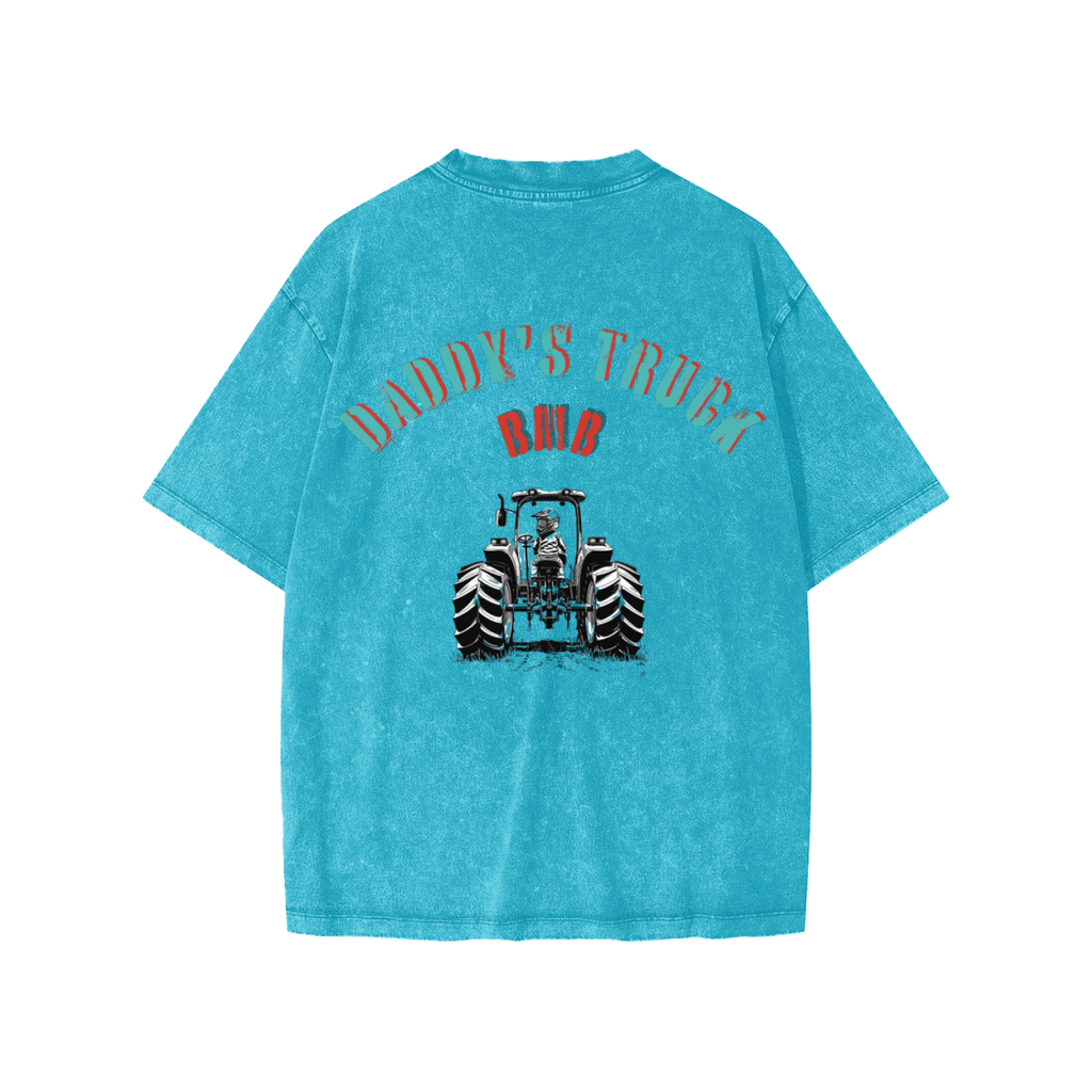 Snow Washed Kids' T-Shirt : DADDY'S TRUCK