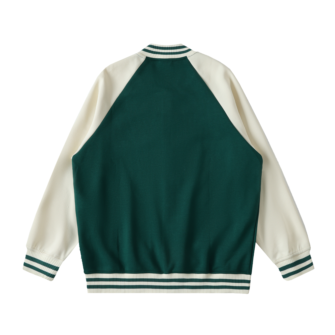 WOMEN - Two Tone Raglan Sleeve Varsity Jacket