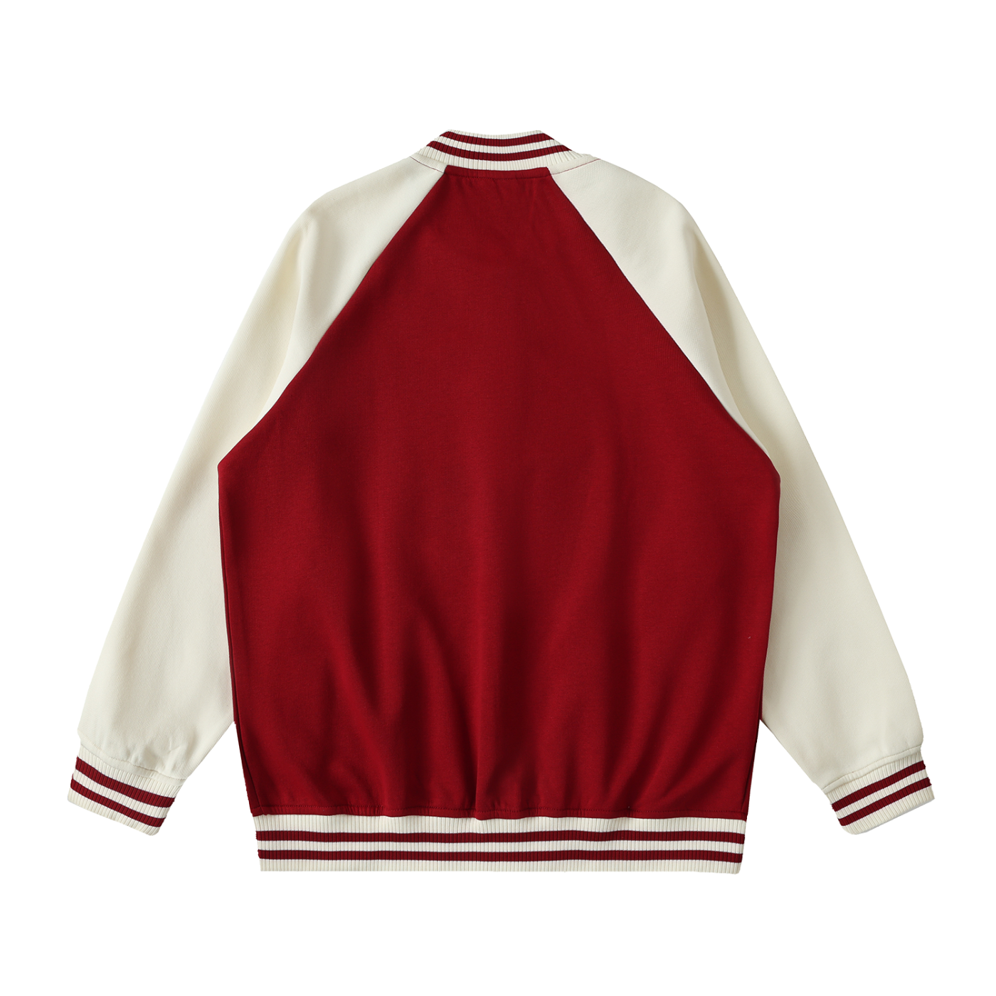 WOMEN - Two Tone Raglan Sleeve Varsity Jacket