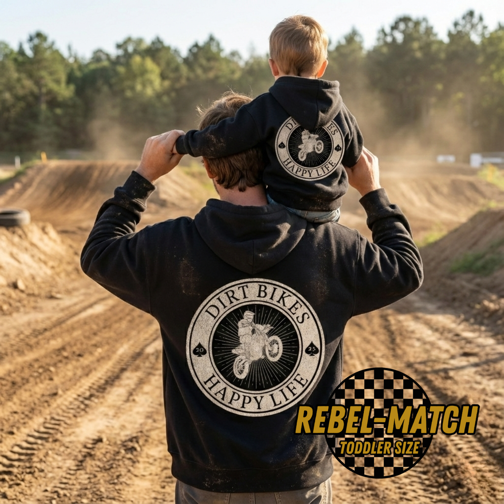 dad and son matching family outfit oversized hoodie