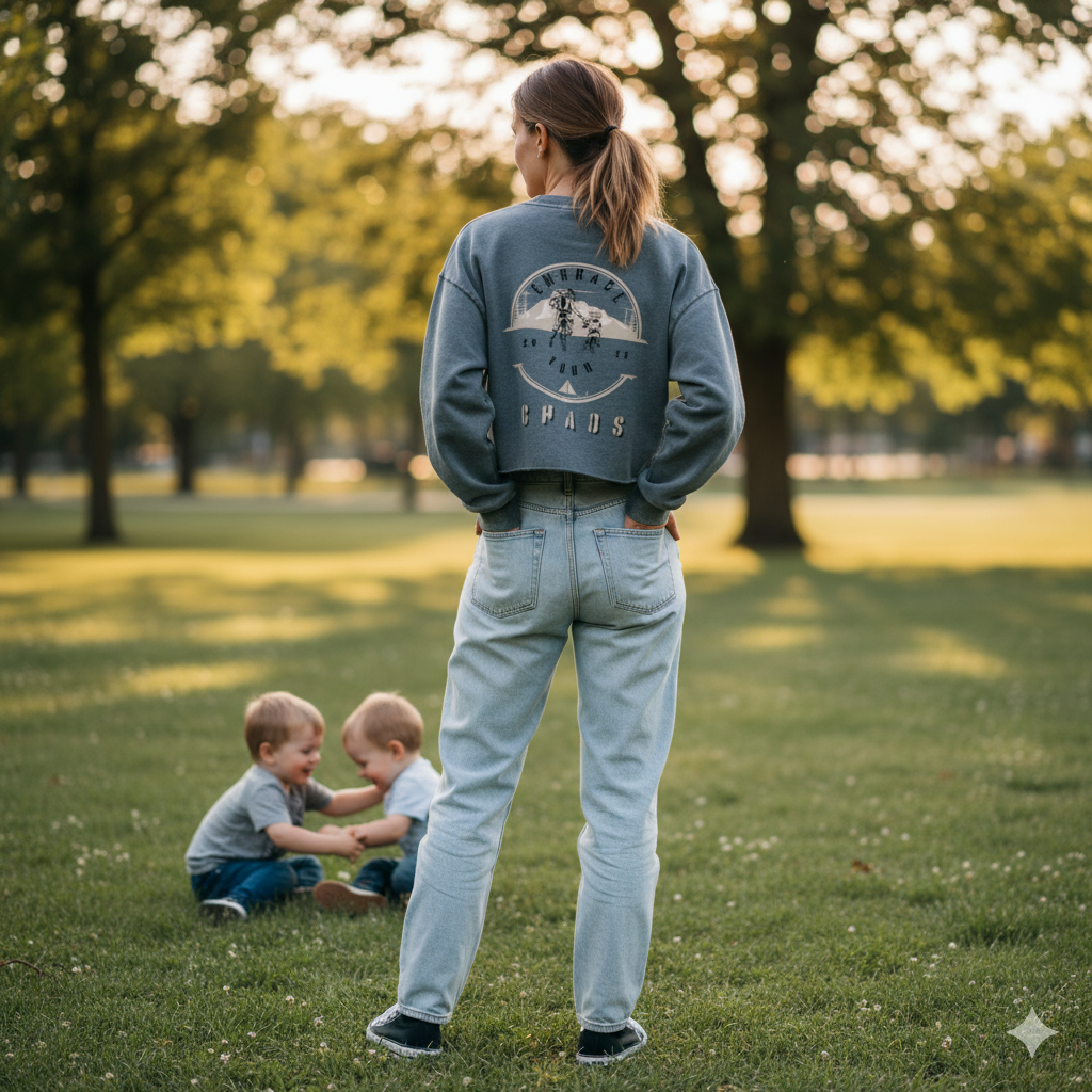 WOMEN - Snow Washed crop top : CHAOS