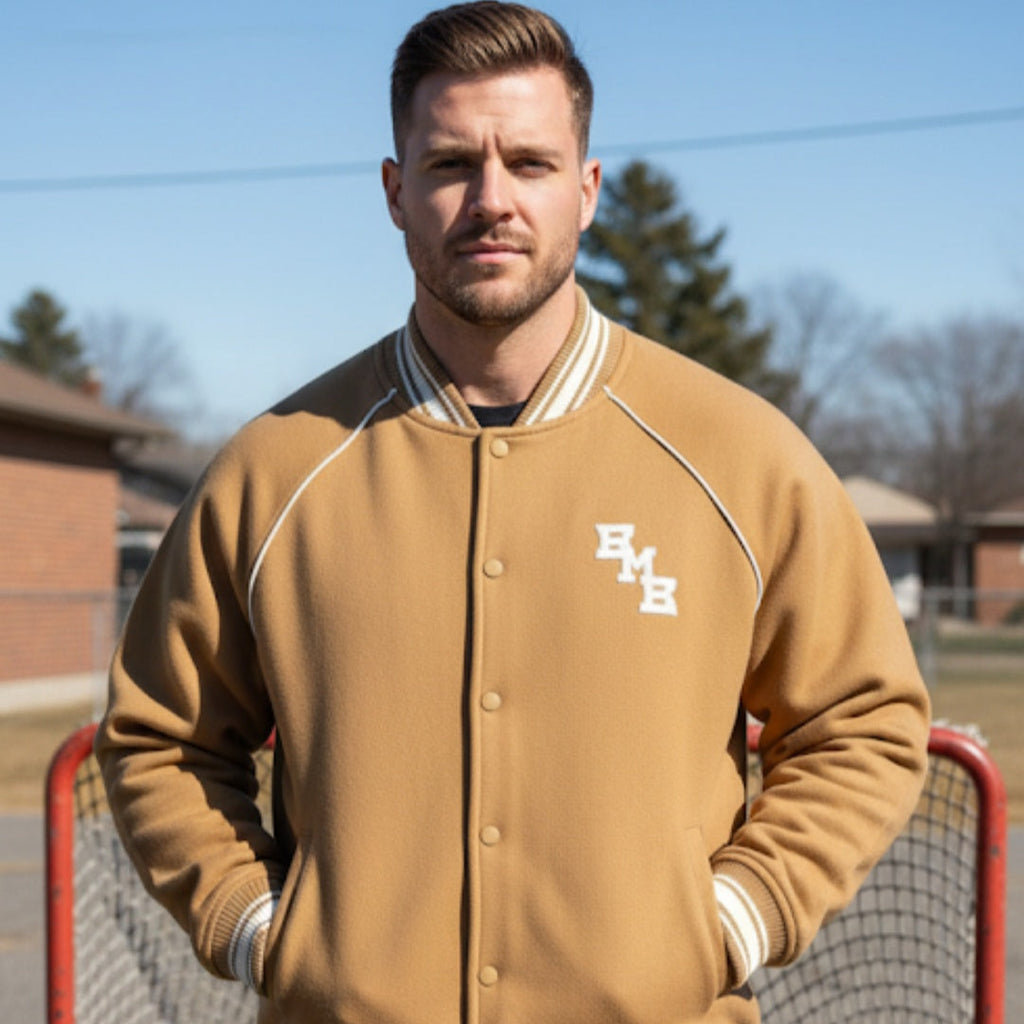 MEN - Raglan Varsity Jacket : BMB CHAOS