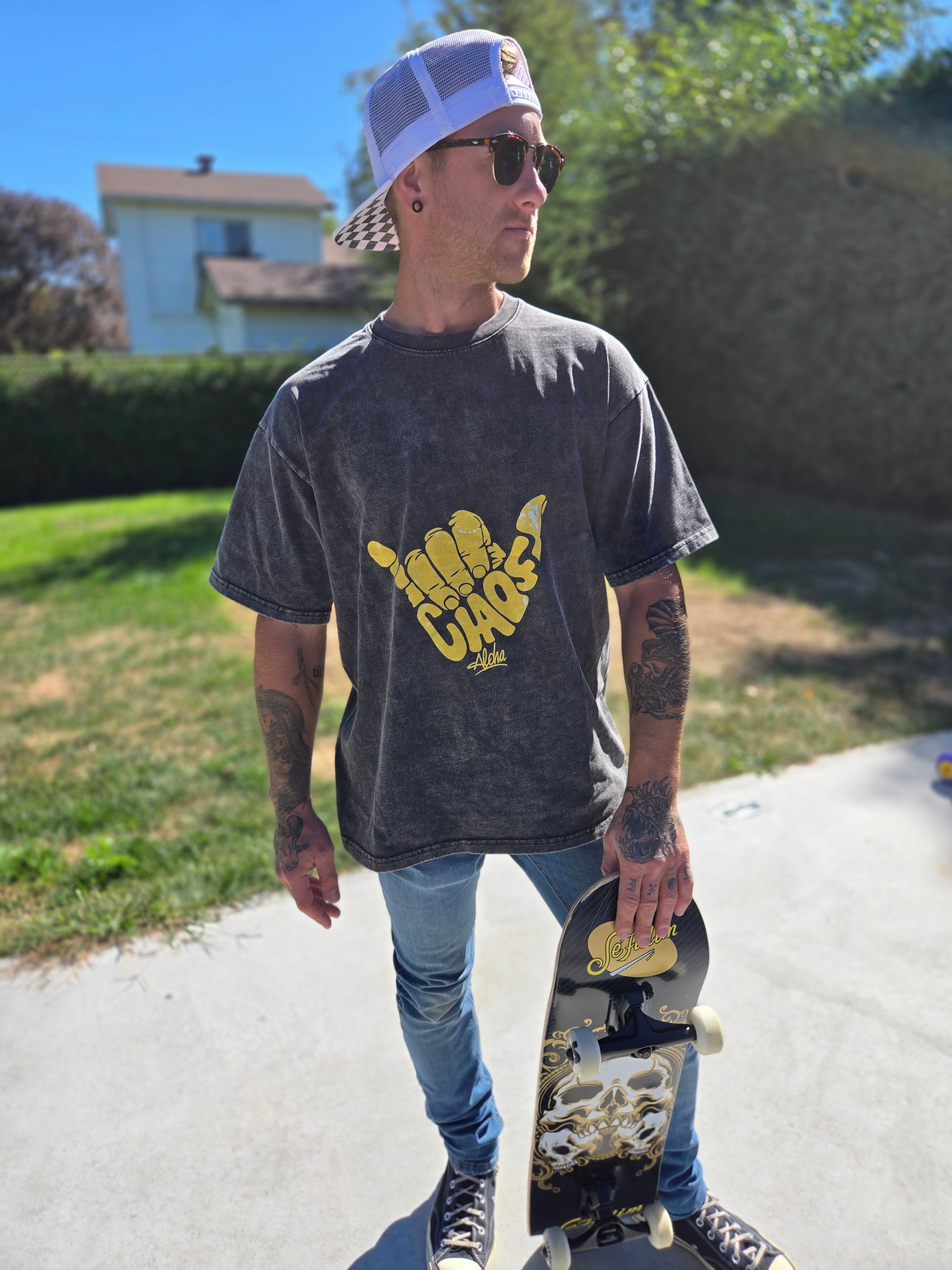 MEN- Snow Washed Oversized - CHAOS