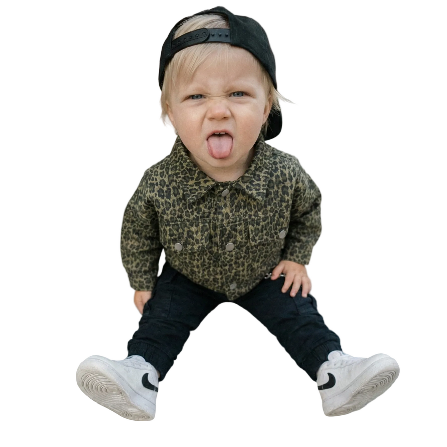 toddler boy clothing leopard denim jacket on kid funny