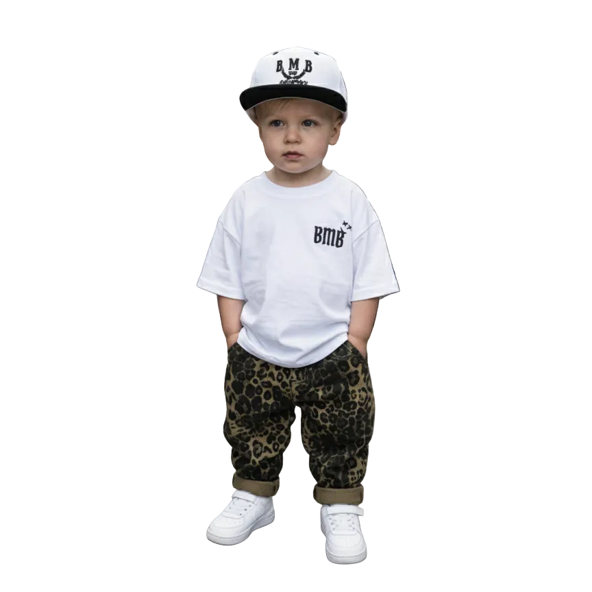 toddler boy leopard denim jeans on kid