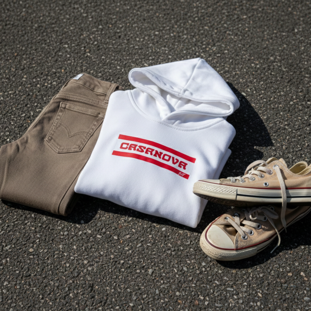 toddler boy clothing matching outfit white hoodie on floor