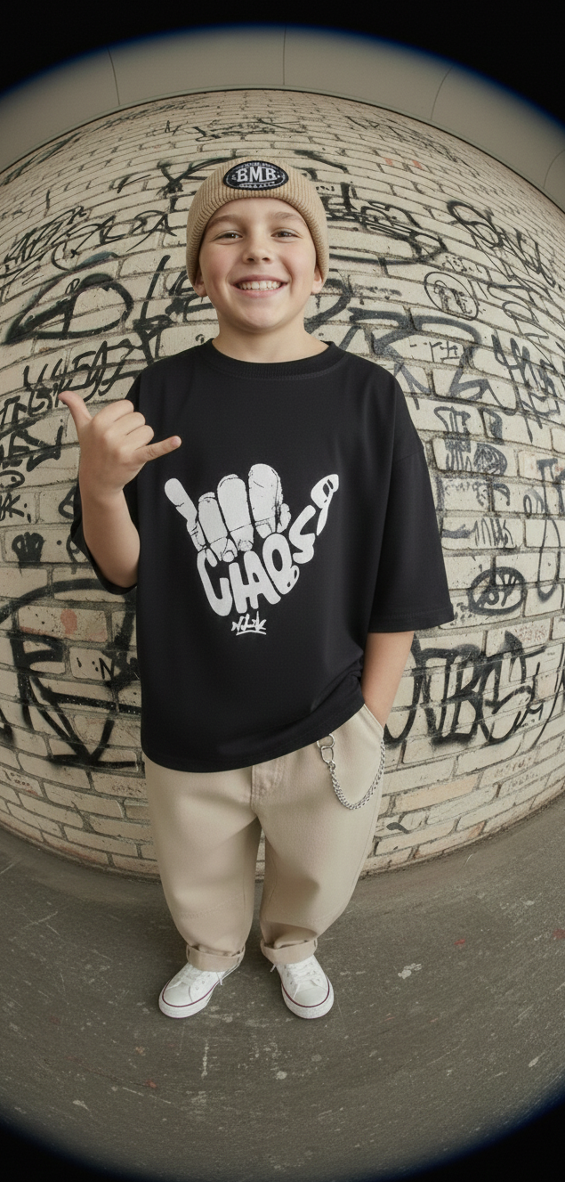 toddler boy clothing oversized black tee skater style