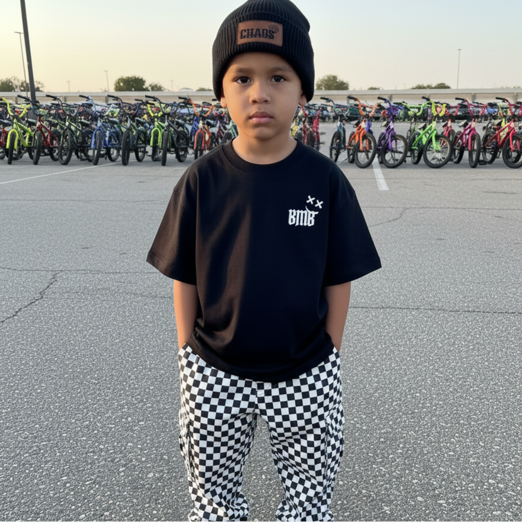 toddler boy clothing matching family outfit oversized tee front view