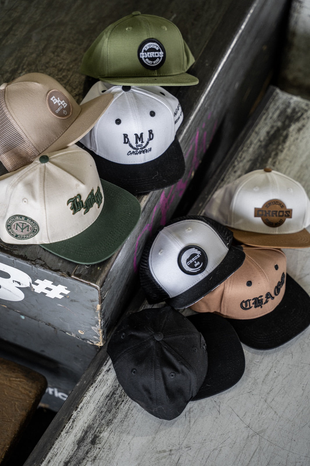 Casquettes assorties